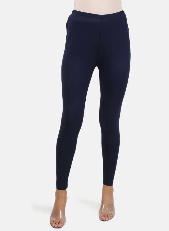 Sports litigation style Womens Blue Plain Legging
