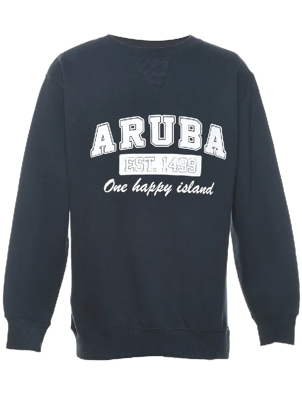 Relaxed Fashion Aruba Printed Sweatshirt - S