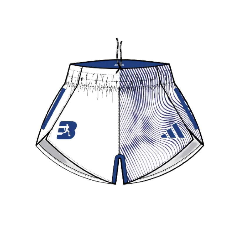 Classic Series Womens Adidas Running Split Shorts (Swirl Print)