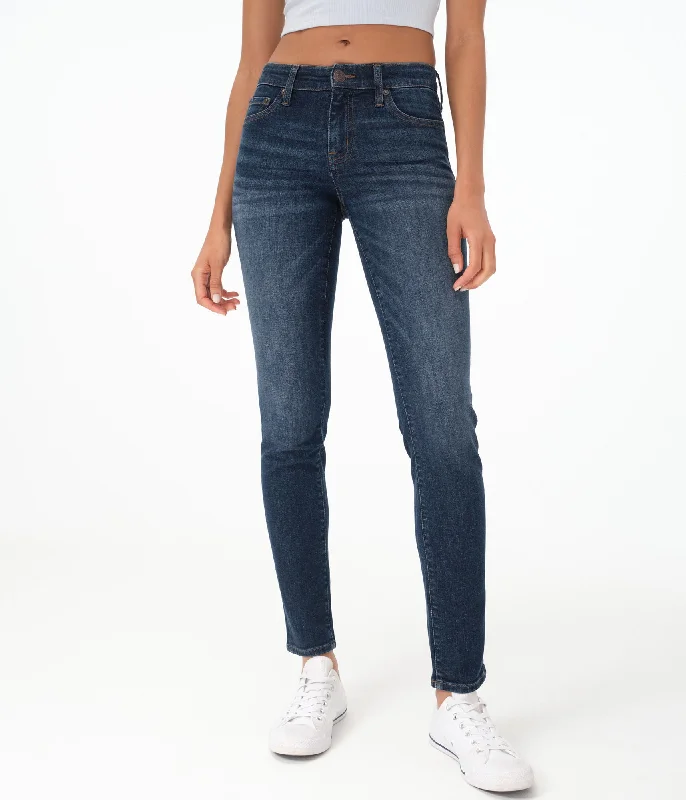 Romantic And Sweet Aeropostale Women's Premium Seriously Stretchy Mid-Rise Skinny Jean***