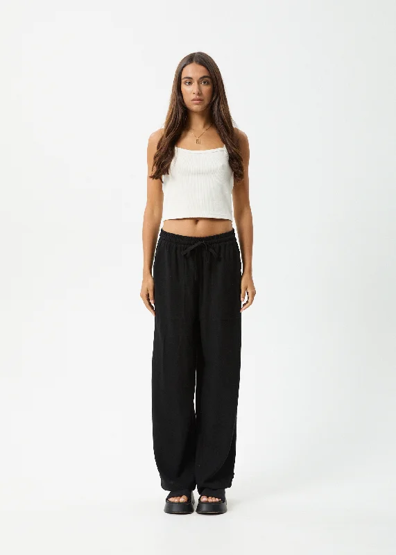 Soft Fashion AFENDS Womens Amaya - Wide Leg Pants - Black