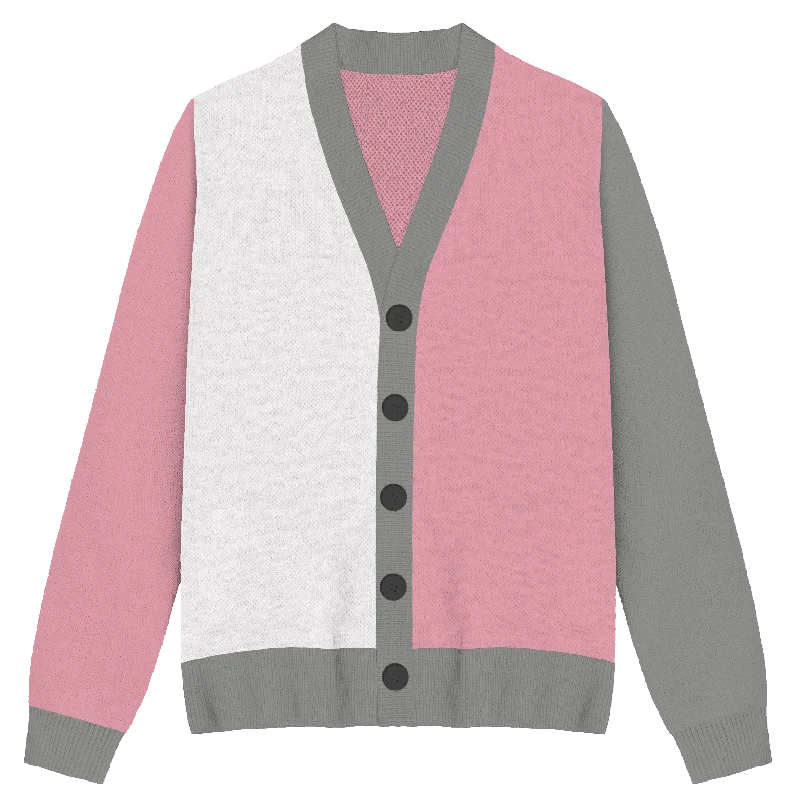 Body Design Demigirl Colorblock Knit Cardigan