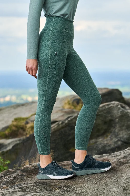 Fresh And Natural Thermal Outdoor Leggings - 7/8 Length - Laurel