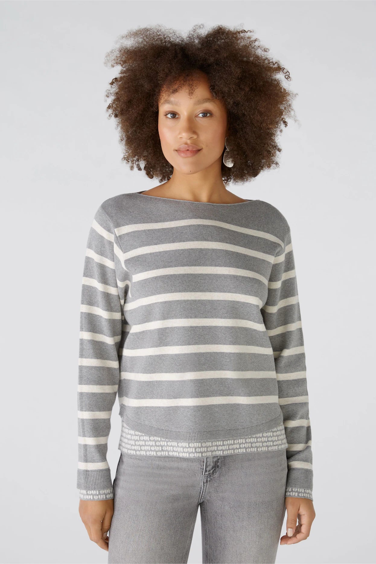 Easygoing Style Oui Striped Pullover