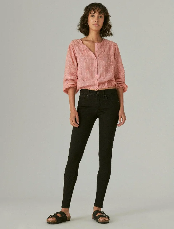 Street Style Suit Lucky Brand Women's Mid Rise Ava Skinny
