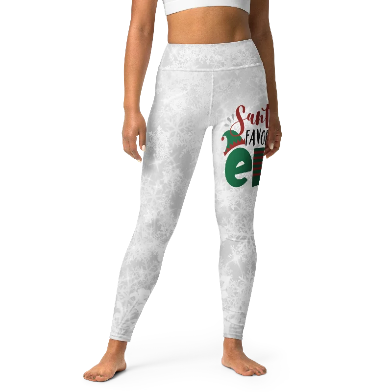 Soft Fashion Santa's Favorite Elf Yoga Leggings