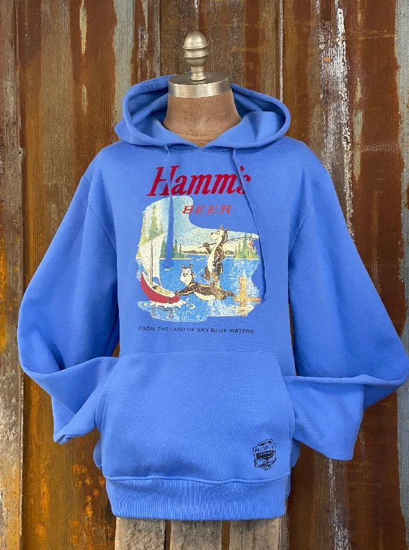 Sports Vitality Style Hamm's Sailboat Bear Hoodie- Royal Blue
