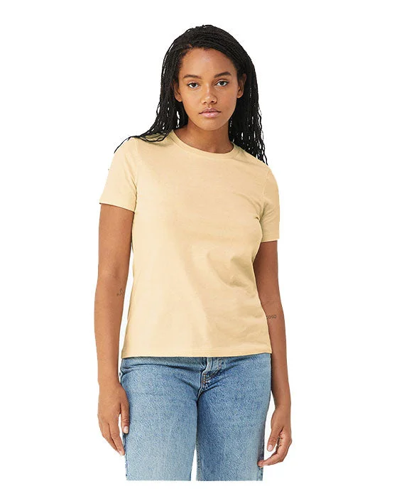 Personalized Wear 6400CVC - Bella + Canvas Ladies Relaxed Heather CVC Short-Sleeve T-Shirt | Heather Soft Cream Personalized Wear 6400CVC - Bella + Canvas Ladies Relaxed Heather CVC Short-Sleeve T-Shirt | Heather Soft Cream