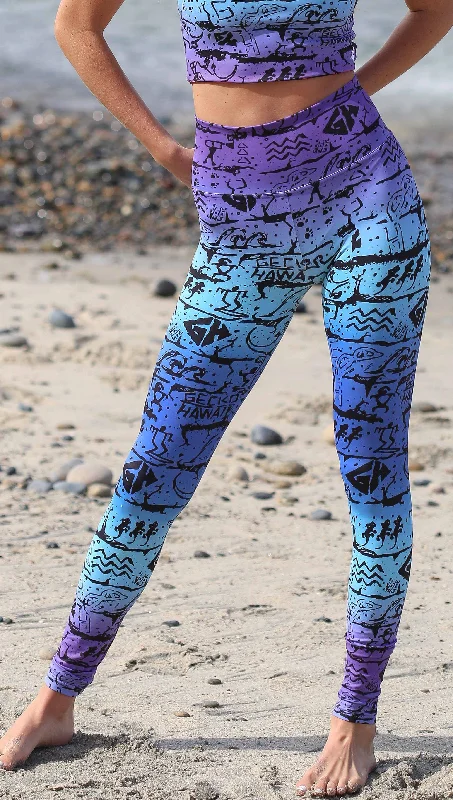 Must-have For Autumn And Winter Gecko Hawaii SURF - Athleisure Leggings