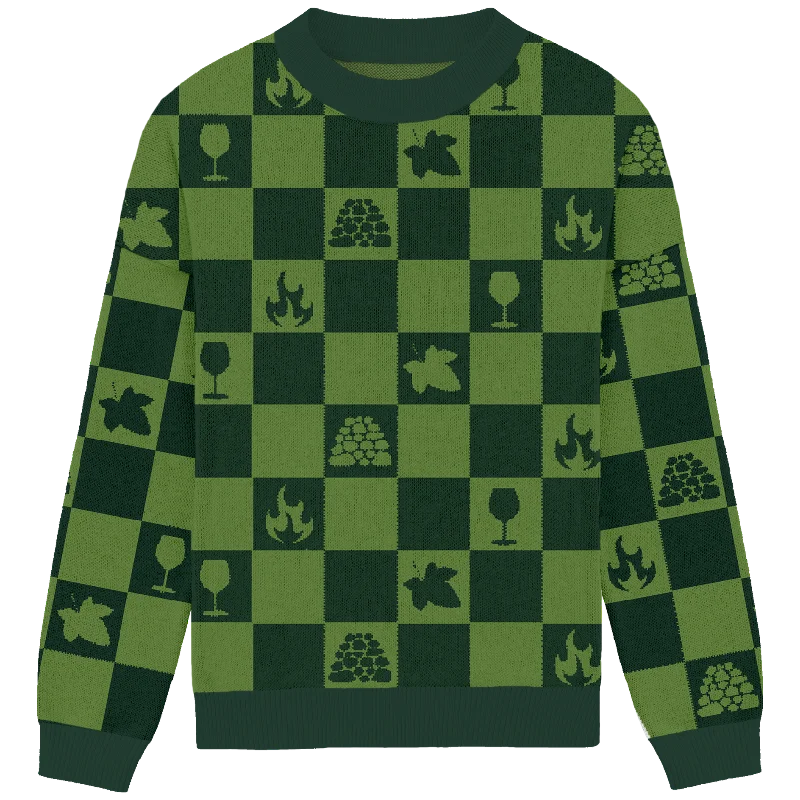 Classic Series Ivy Checkered Knit Crewneck