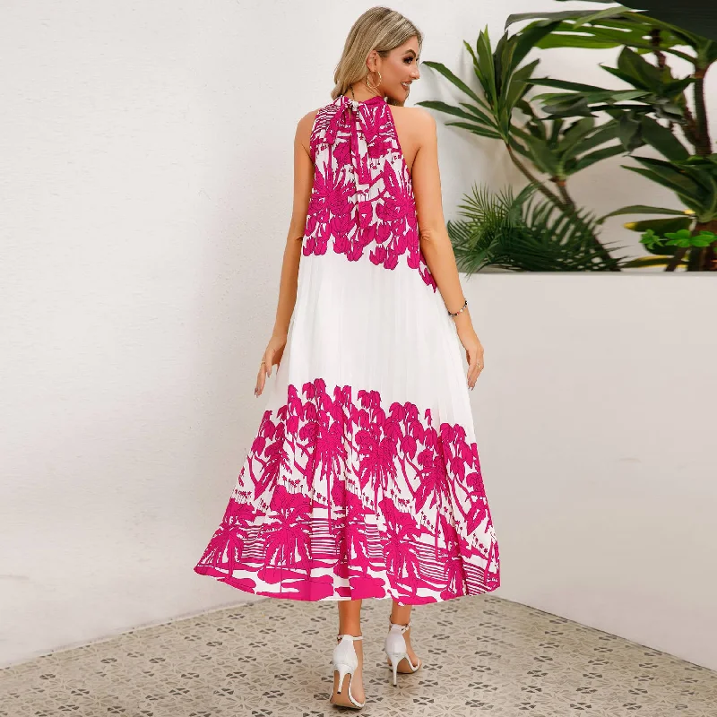 Comfortable down BOHO PLEATED DRESS_CWDMD1551