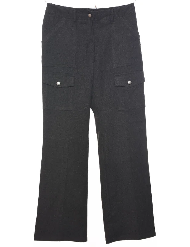 British Fashion Dark Grey Trousers - W28 L30