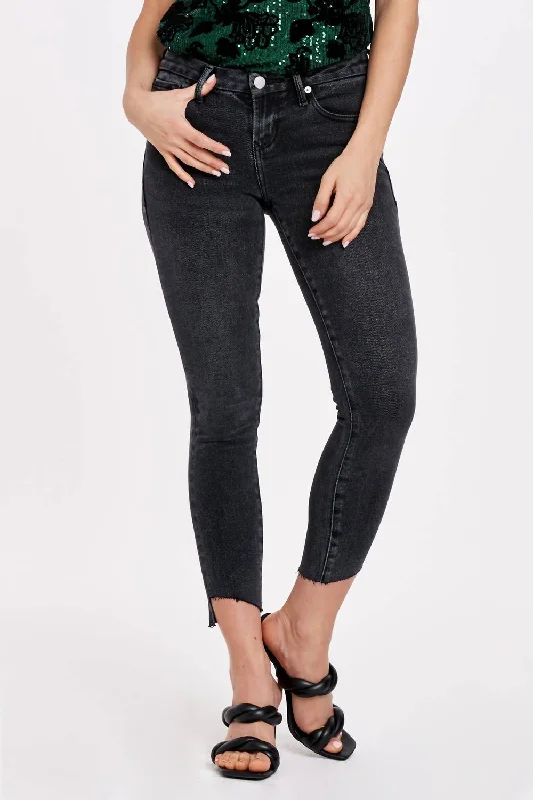 Fresh And Simple Joyrich Mid-Rise Skinny Jeans In Black