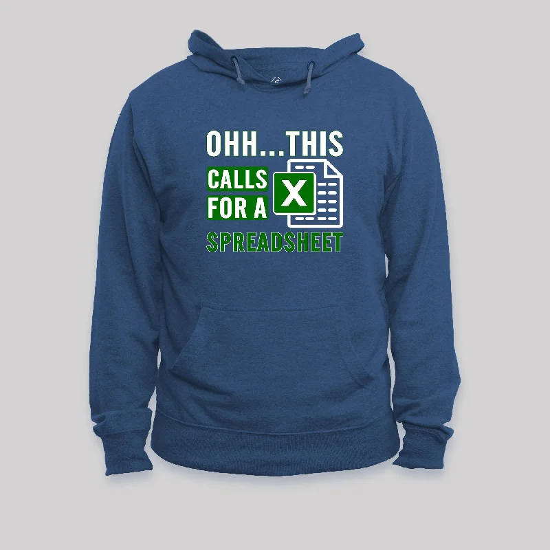 Free And Comfortable Oooh this Calls for a Spreadsheet Hoodie