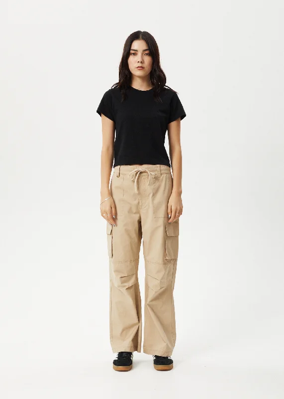 Exclusive Customization AFENDS Womens Apprentice - Cargo Pants - Taupe