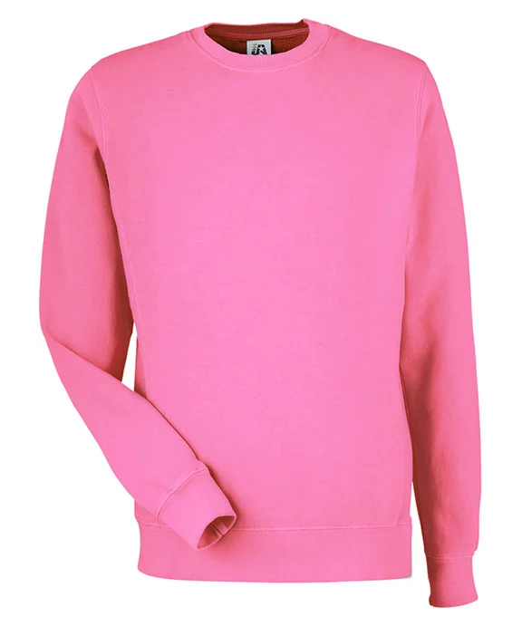 Minimal Style 8731JA - J America Unisex Pigment Dyed Fleece Sweatshirt | Paradise Pink