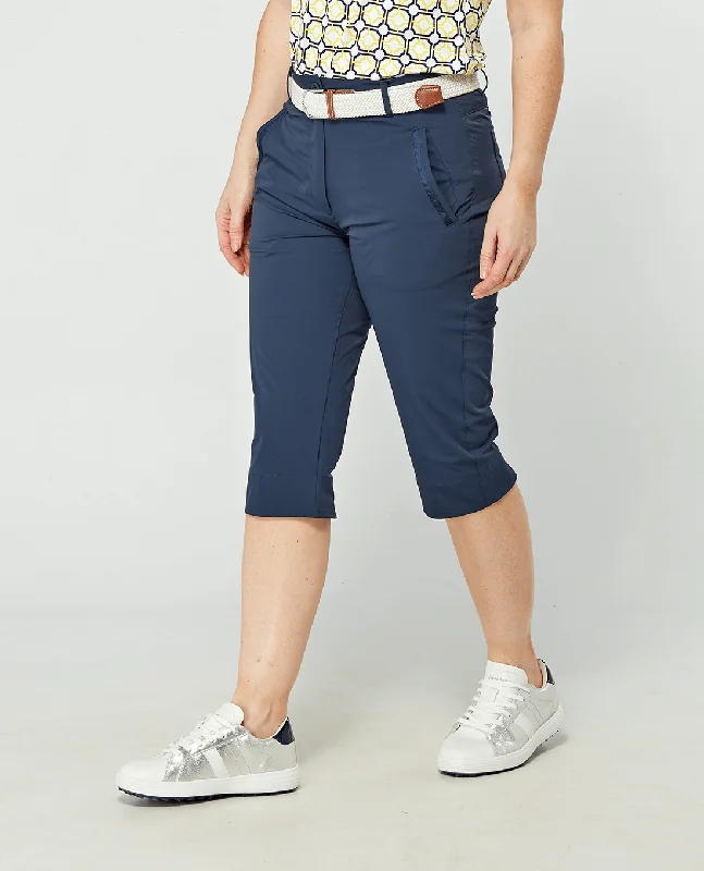 Fashionable Ease SWING OUT SISTER Alli Capri Navy Blazer