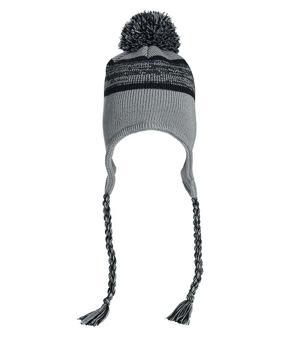 Independent design 5007JA - J America Backcountry Knit Pom Hat | Grey