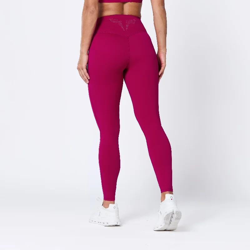 Exquisite Details Run The City Leggings 27" 2.0 - Cerise