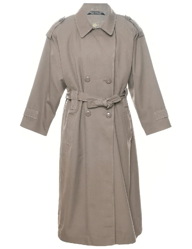 Modern Comfort Double Breasted Trench Coat - XL