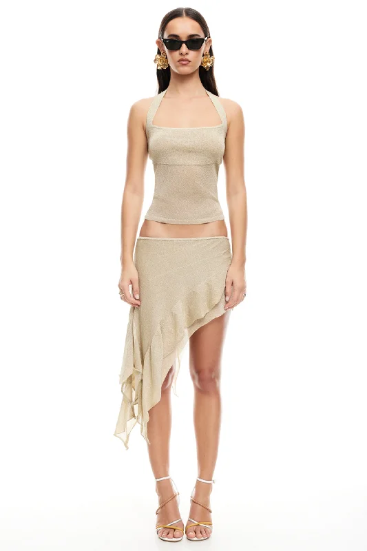 Exquisite Tailoring LIONESS Palisades Mini Skirt Oyster