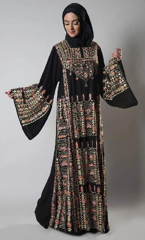Design Must-have Floral Embroidered Palestinian Jordanian Dress