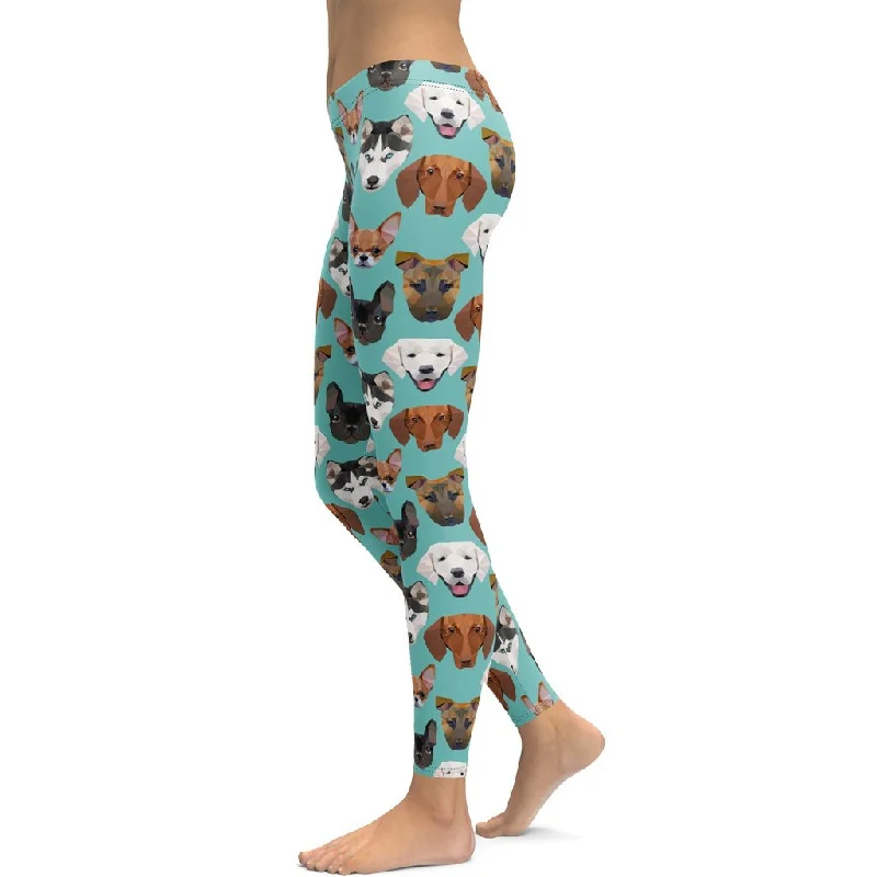Comfortable Jackets Pup Pattern Leggings