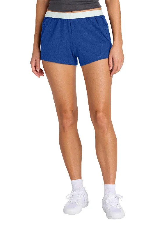 Dessert Matching Sport-Tek Womens Jersey Knit Squad Shorts - True Royal Blue - NEW