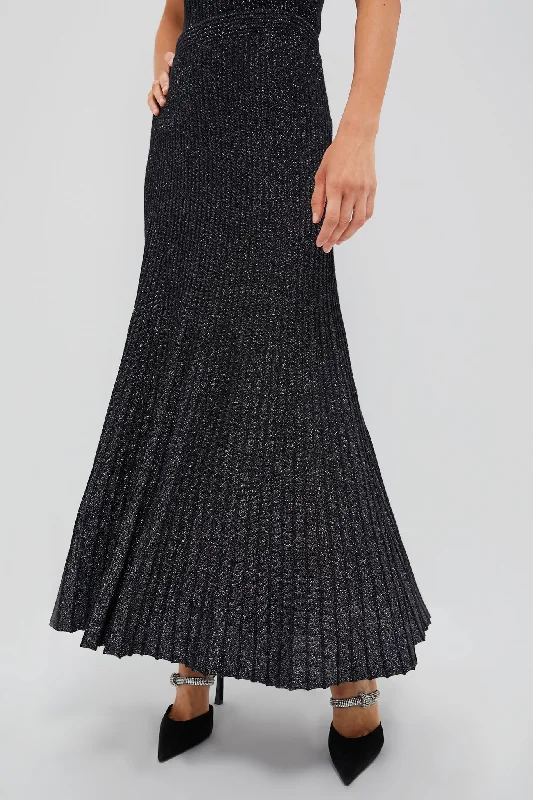 Printed pattern Black Metallic Jesse Skirt