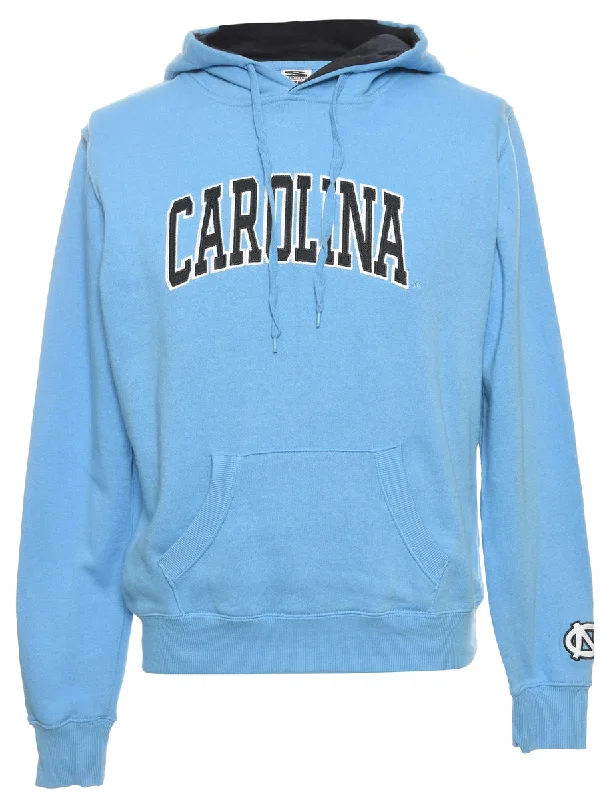 Chic Lounge Carolina Printed Light Blue Hoodie - L