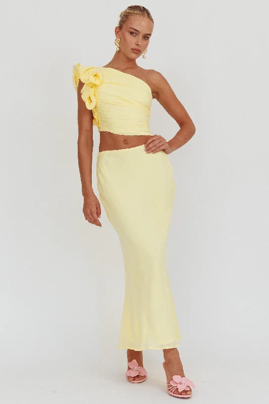 Fashion Must-have Deanna Maxi Skirt Lemon