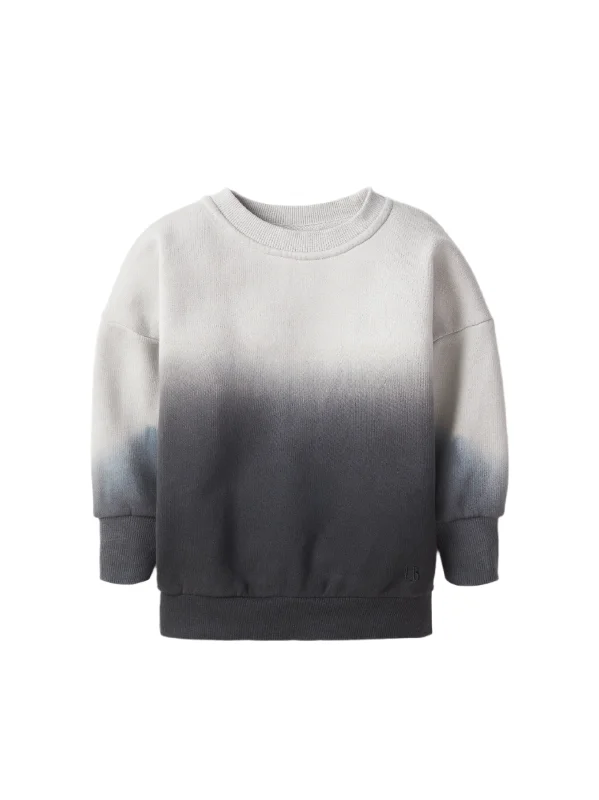 All-Day Wear Ombre Elevated Crewneck - Black