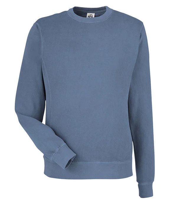 Embroidery Design 8731JA - J America Unisex Pigment Dyed Fleece Sweatshirt | Denim