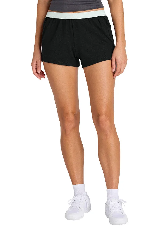 Fashionable Items Sport-Tek Womens Jersey Knit Squad Shorts - Black - NEW
