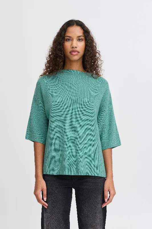 Unique Prints Ichi Boston Half Sleeve Sweater