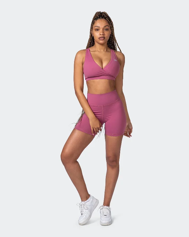 Retro Stripes Signature Scrunch Bike Shorts-Hawthorne