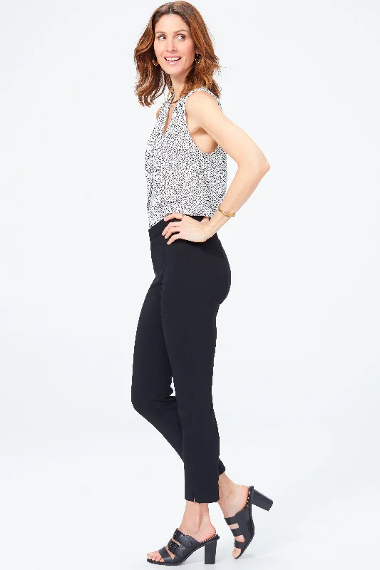Windbreaker fashion Ankle Pants - Black