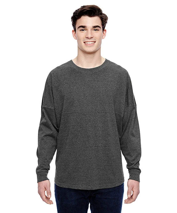 Fashion Selection JA8229 - J America Adult Game Day Jersey T-Shirt | Charcoal Heather