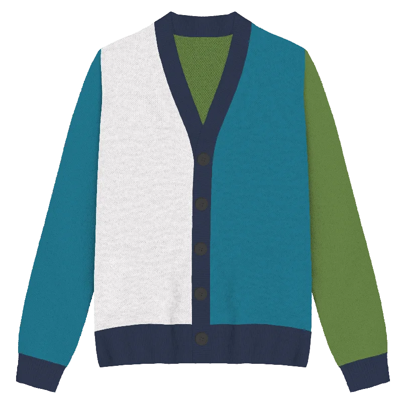 Minimal Classic Gay (mlm) Colorblock Knit Cardigan