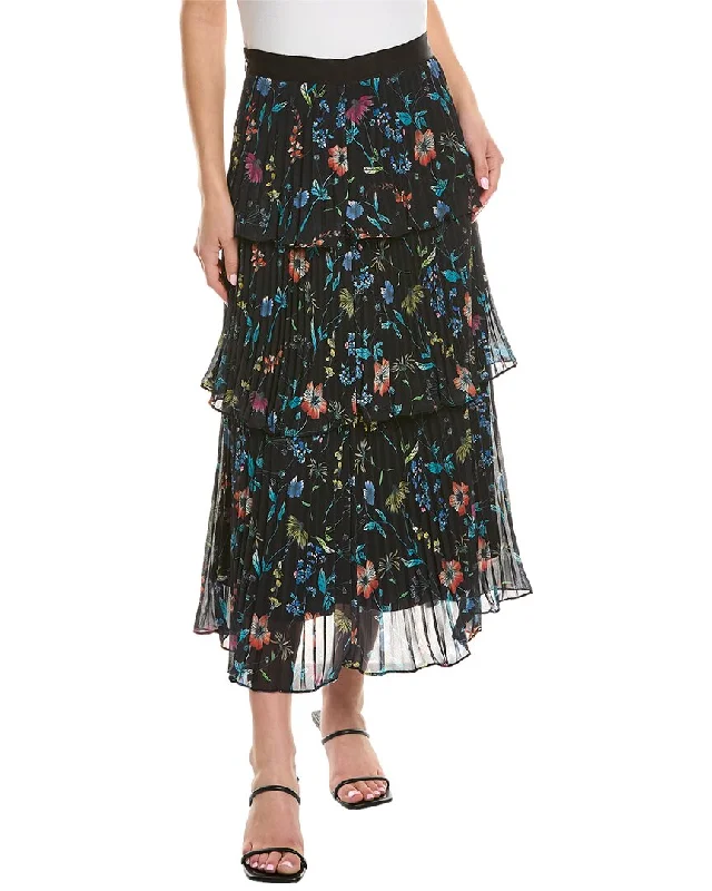 Fashion Trend AMUR Louella Pleated Tiered Skirt