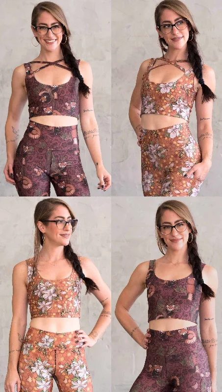 Elegant Comfort Honeybees & Red Panda - Four Way Reversible Top