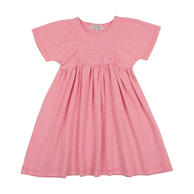 Retro Design KIN & KIN HOT PINK STRIPED SS DRESS