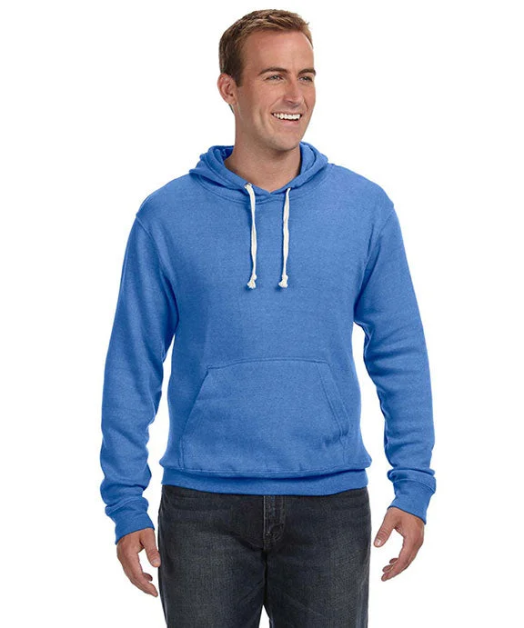Celebrity Style JA8871 - J America Adult Triblend Pullover Fleece Hooded Sweatshirt | Royal Triblend