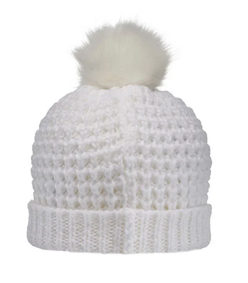 Weekend Wear TW5005 - J America Adult Slouch Bunny Knit Cap | White