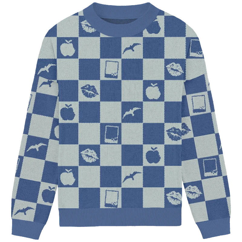 Celebrity Picks 1989 Checkered Knit Crewneck