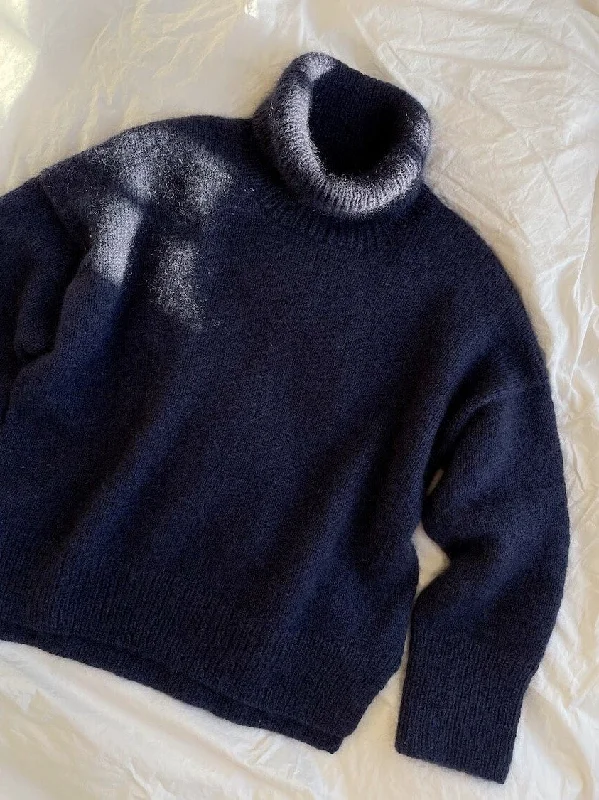 Fashionable And Versatile Chestnut sweater by PetiteKnit, No 20 + Silk mohair yarn kit (ex pattern)